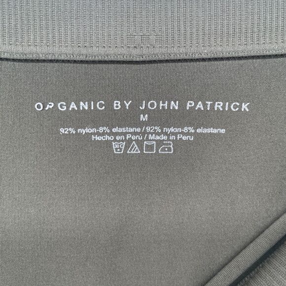 ORGANIC BY JOHN PATRICK Leggings M Seamless High Waist Stretch Nylon Green - Picture 9 of 14